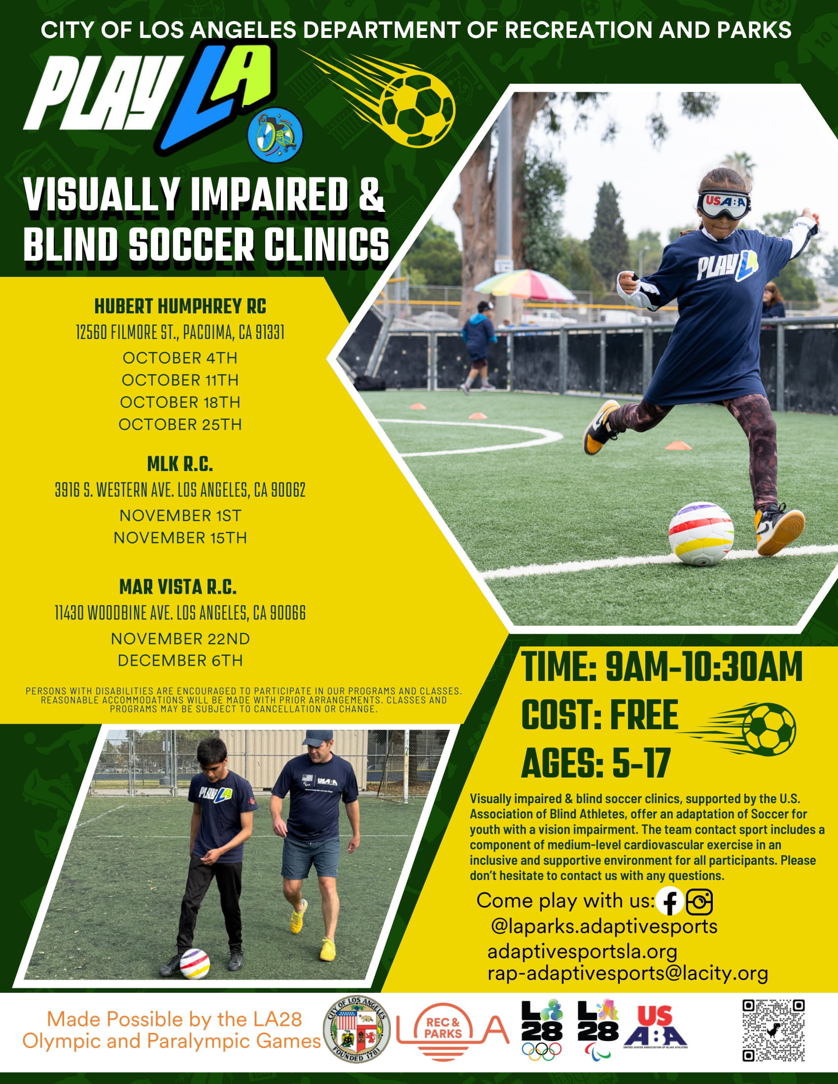 Blind Soccer Flyer 2025 english version